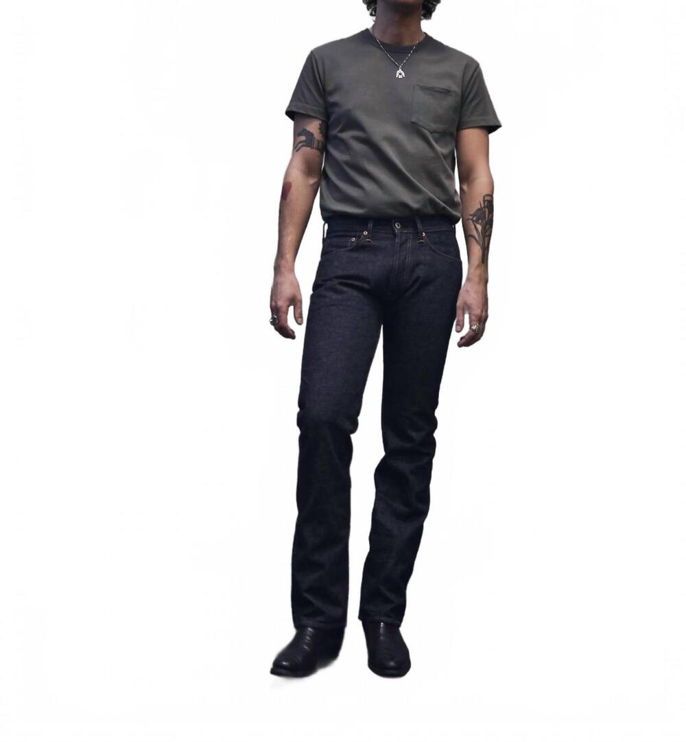 NEW INDIGOFERA clint straight cut jeans in shiroyama rinse